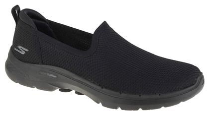 Walk 6 Clear Virtue Γυναικεία Slip-On Μαύρα Skechers