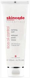 Essentials SOS Oil Control Clarifying Wash Γαλάκτωμα Καθαρισμού Προσώπου 125ml Skincode