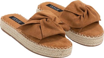 Slides με φιόγκο - Κάμελ από το Issue Fashion