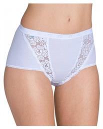 Chic Maxi Ψηλόμεσο Γυναικείο Boxer με Δαντέλα Λευκό Sloggi από το Plus4u
