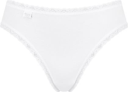 24/7 Tai Βαμβακερά Γυναικεία Slip 3Pack με Δαντέλα Λευκά Sloggi από το Plus4u