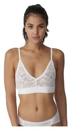 Sloggi Λευκό Γυναικείο Bralette Σουτιέν από το Plus4u