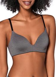 Sloggi WOW Comfort P Γκρι Σουτιέν με Ελαφριά Ενίσχυση Χωρίς Μπανέλες από το Plus4u