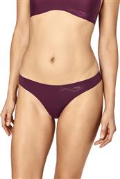 Sloggi Zero One Tanga Bordeaux από το Plus4u