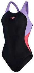 Colourblock Splice Muscleback Αθλητικό Ολόσωμο Μαγιό Black/Lilac Speedo