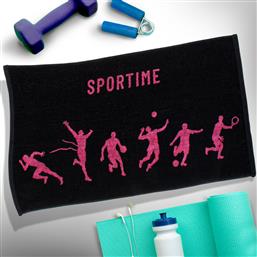 Sport Time 02.01268 Πετσέτα Γυμναστηρίου Ροζ 45x90cm