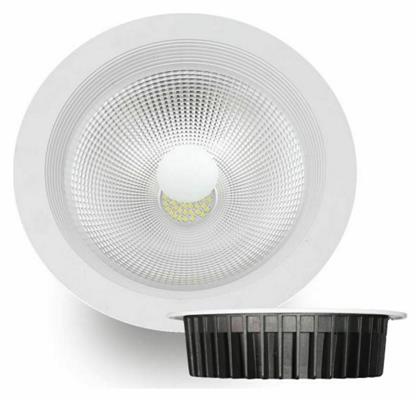 Στρογγυλό Χωνευτό LED Panel Ισχύος 30W με Φυσικό Λευκό Φως 22x22εκ. Spot Light