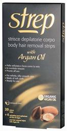 Strep Body Hair Removal Strips with Argan Oil 20τμχ