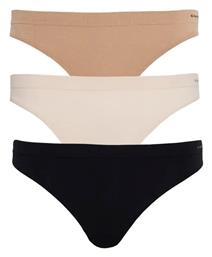 Βαμβακερά Γυναικεία Brazil 3Pack χωρίς Ραφές Nude-black SugarFree από το SugarFree