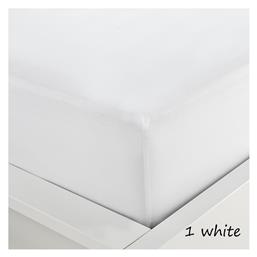 Υπέρδιπλο 160x200+40εκ. με Λάστιχο Menta 152 1 White Sunshine