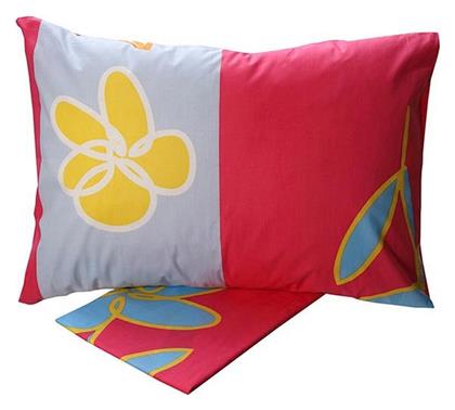Σετ Υπέρδιπλο 4τμχ 220x260εκ. Cotton Feelings Εμπριμέ 129 Pink Sunshine