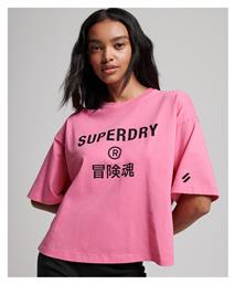 Code Core Γυναικείο Αθλητικό T-shirt Marne Pink Superdry