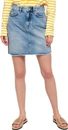 Superdry Τζιν Ψηλόμεση Mini Φούστα σε Μπλε χρώμα