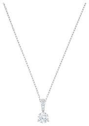 Solitaire Κολιέ Μονόπετρο με Προσωποποίηση Swarovski