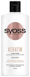 Keratin Conditioner Αναδόμησης/θρέψης για Όλους τους Τύπους Μαλλιών 250ml Syoss