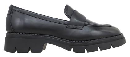 Δερμάτινα Γυναικεία Loafers σε Μαύρο Χρώμα Tamaris από το CasualShoes