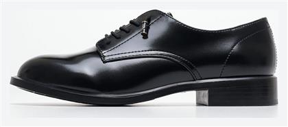 Δερμάτινα Γυναικεία Oxfords σε Μαύρο Χρώμα Tamaris