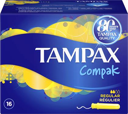 Tampax Compak Regular για Κανονική Ροή 16τμχ