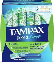 Tampax Ταμπόν Compak Pearl με Απλικατέρ για Αυξημένη Ροή 16τμχ