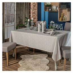 Τραπεζομάντηλο Σετ 12τμχ Roussilon Beige 160x320εκ. Teoran