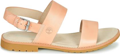 Timberland Chicago Riverside Δερμάτινα Γυναικεία Σανδάλια σε Ροζ Χρώμα από το Spartoo