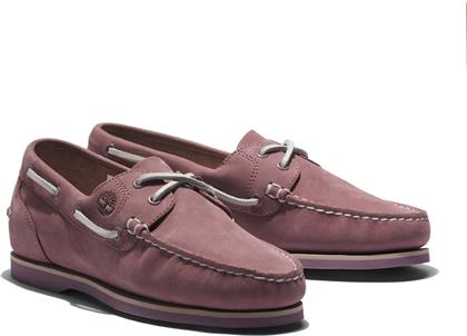 Δερμάτινα Γυναικεία Boat Shoes σε Μωβ Χρώμα Timberland από το Z-mall