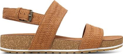 Timberland Malibu Waves Γυναικεία Σανδάλια Flatforms σε Ταμπά Χρώμα από το MyShoe