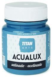 Titan Acualux Χρώμα Νερού Μεταλλικών Αποχρώσεων Gris Acero 845 100ml από το Esmarket