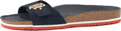 Tommy Hilfiger Δερμάτινα Γυναικεία Σανδάλια σε Navy Μπλε Χρώμα από το MyShoe