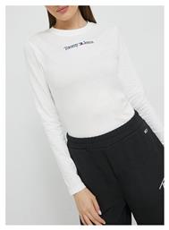 Μακρυμάνικο Γυναικείο Top Λευκό Tommy Hilfiger από το Modivo