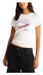 T-Shirt Εκρου, Μωβ, Πορτοκαλί Tommy Hilfiger