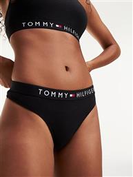 Tommy Hilfiger Βαμβακερό Γυναικείο String Μαύρο από το Cosmos Sport