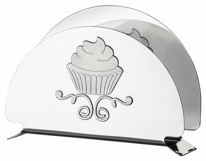 Cupcake Χαρτοπετσετοθήκη Μεταλλική Ασημί 18x11cm 61694000 Tramontina