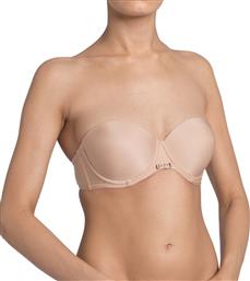 Triumph Tell Me Μπεζ Strapless Σουτιέν Χωρίς Ενίσχυση από το Suc