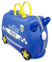 Percy Police Car Βαλίτσα Καμπίνας με ύψος 31cm σε Μπλε χρώμα Trunki