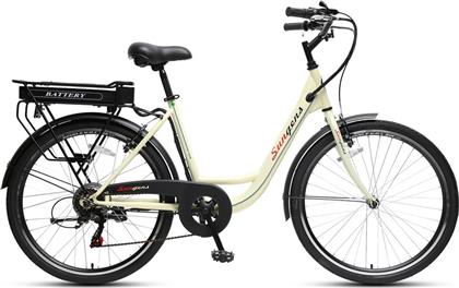 TXED E-Times 4000 DV 26'' Lady Μπεζ Ηλεκτρικό Ποδήλατο Πόλης με 7 Ταχύτητες από το Public