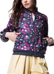 ΤΖΑΚΕΤ HELMI BOMBER FLORAL ΣΚΟΥΡΟ ΜΠΛΕ από το Plus4u