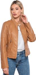 Τζάκετ με ζωνάκια στη μέση - Κάμελ από το Issue Fashion