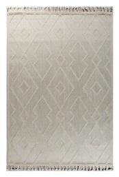 54085-260 Καλοκαιρινό Χαλί από Γιούτα με Κρόσια Μπεζ 160x230εκ. Tzikas Carpets από το Spitishop