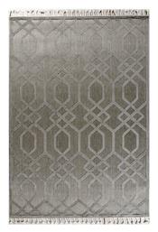 54094-295 Tenerife Χαλί Ορθογώνιο Καλοκαιρινό με Κρόσια Γκρι Tzikas Carpets