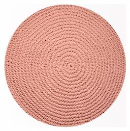 55143-055 Ring Χειροποίητο Χαλί Στρογγυλό Καλοκαιρινό Βαμβακερό Κοραλί Tzikas Carpets