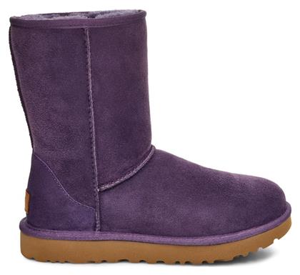 Classic Short II Suede Γυναικείες Μπότες με Γούνα Nightshade Ugg Australia