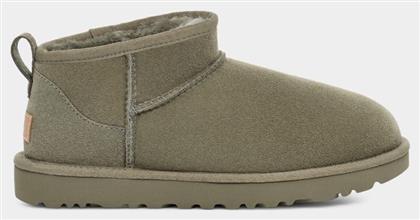 Classic Ultra Mini Γυναικεία Μποτάκια Moss Green Ugg Australia από το Favela