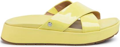 Ugg Australia Emily Γυναικεία Σανδάλια Flatforms σε Κίτρινο Χρώμα από το Cosmossport
