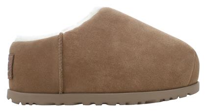 Pumped Slide Κλειστές Παντόφλες με Γούνα Καφέ Ugg Australia