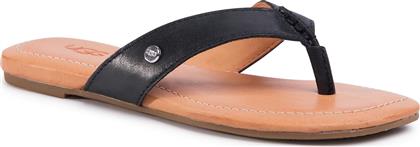 Ugg Australia Tuolumne Δερμάτινα Γυναικεία Σανδάλια σε Μαύρο Χρώμα από το Z-mall