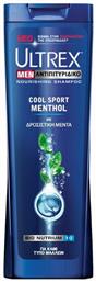 Cool Sport Menthol Σαμπουάν κατά της Πιτυρίδας για Όλους τους Τύπους Μαλλιών 360ml Ultrex