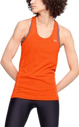 Under Armour Αμάνικη Γυναικεία Αθλητική Μπλούζα σε Πορτοκαλί χρώμα