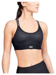 Infinity Mid Γυναικείο Αθλητικό Μπουστάκι Μαύρο Under Armour