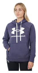 Rival Μακρύ Γυναικείο Φούτερ με Κουκούλα Μωβ Under Armour από το Z-mall